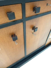 Oak Modernist Art Deco Sideboard or Credenza by Cor Alons, 1927